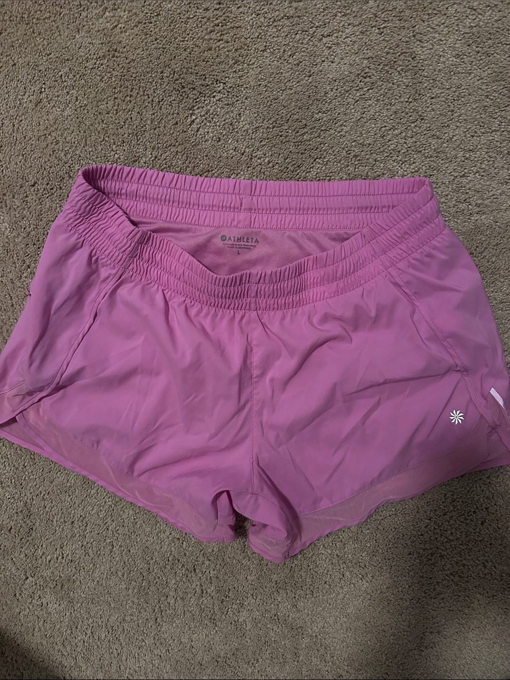 Athleta Magenta Lightweight Athletic Shorts
